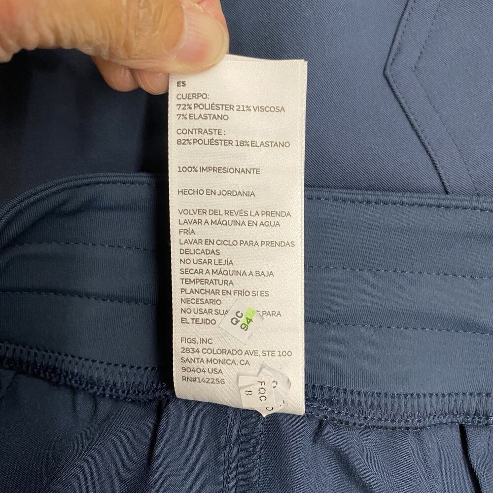 FIGS HW Yola High Waisted Scrub Pants Women’s Small Slate Blue Cargo Po 6659 - Picture 3 of 13